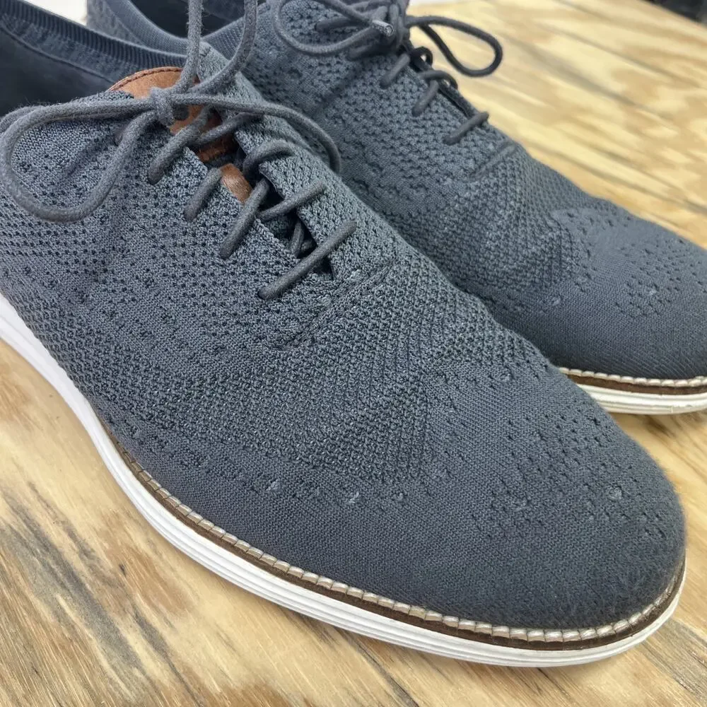 Cole Haan ØriginalGrand Stitchlite Wingtip Oxfords Mens 12M Gray Casual Comfort